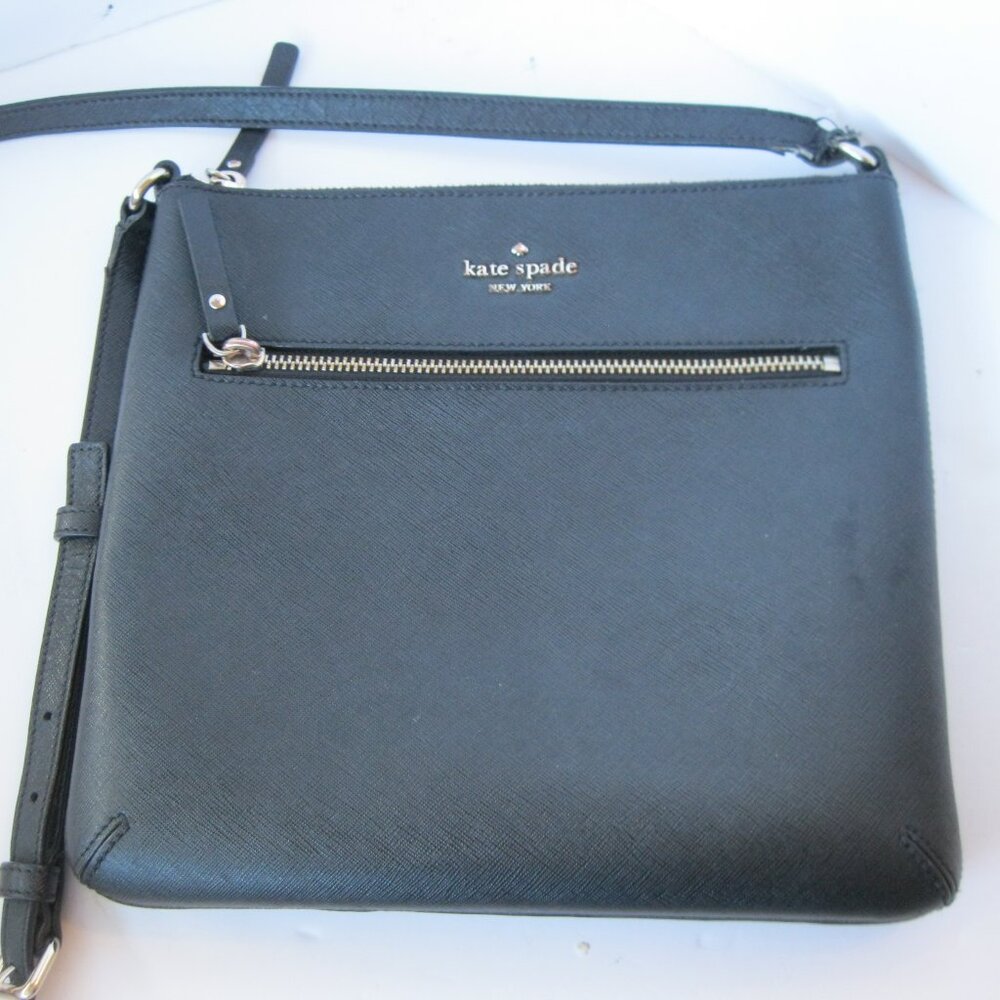 Kate Spade Rima Crossbody - Black Pebbled Leather Purse